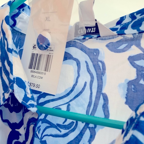 Blue and White Floral Dress belks new with tags beautiful colors - Picture 3 of 7